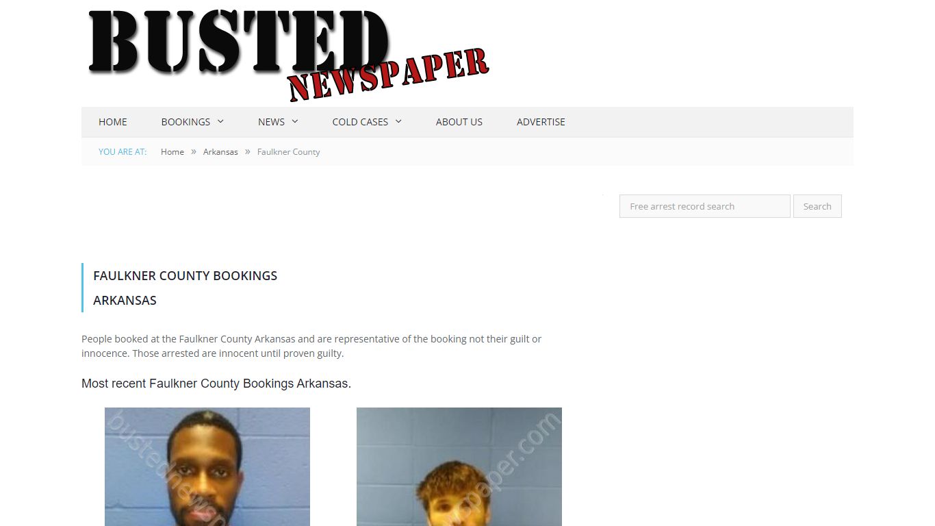 Faulkner County, AR Mugshots - BUSTEDNEWSPAPER.COM